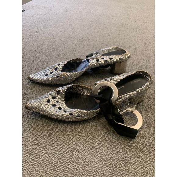 PROENZA SCHOULER Women 40.5 Silver Heel Shoes - Picture 15 of 16